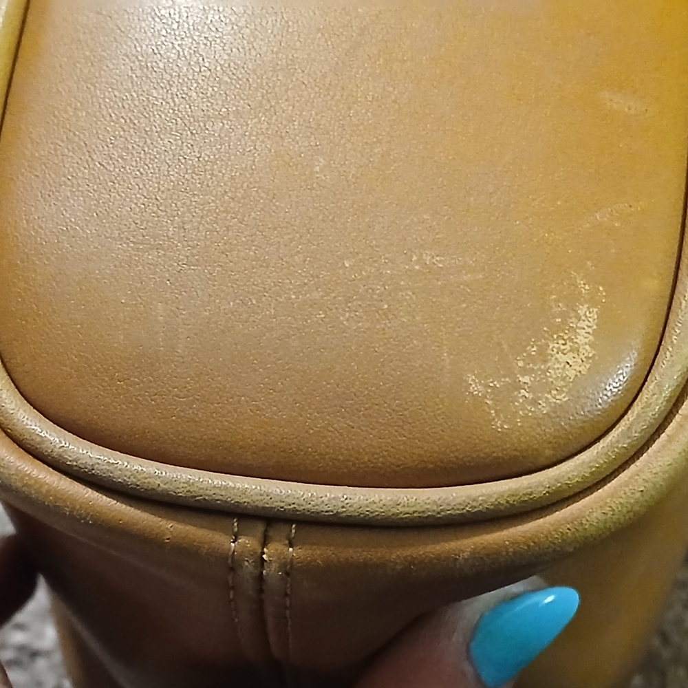 Vintage 1998 Coach Soho Mini Bucket Bag B8C-4148 British Tan Leather Made in USA - Picture 8 of 10